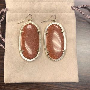 Kendra Scott Danielle Earrings in Sparkly brown